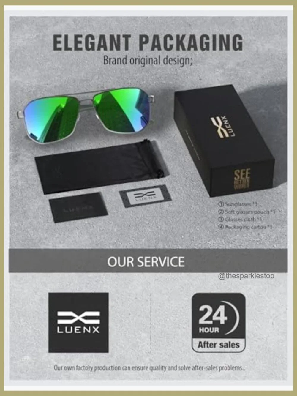 Men's Polarized Aviator Sunglasses with UV400 Protection